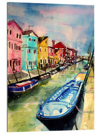 Gallery print Burano, Fondamenta di Cao Moleca