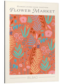 Magnettafel Flower Market Bilbao