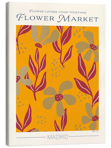 Canvas print Flower Market Madrid