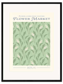 Plakat artystyczny premium w ramie Flower Market Berlin