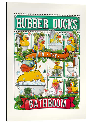 Galleritryck Rubber Ducks in the Bathroom