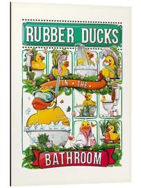 Magnettafel Quietscheenten im Badezimmer