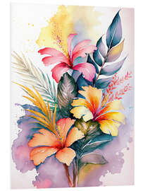 Foam board print Tropical Flower Vibe