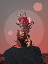 Magnettafel Blasse Erinnerungen an die Dämmerung