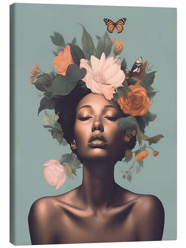 Canvas print Floral Woman