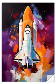 Selvklebende plakat Lift Off