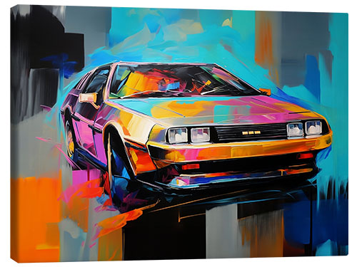 Canvas print Delorean