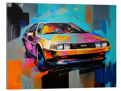 Tableau en plexi-alu Delorean