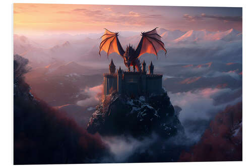 Hartschaumbild Fantastische Drachenburg