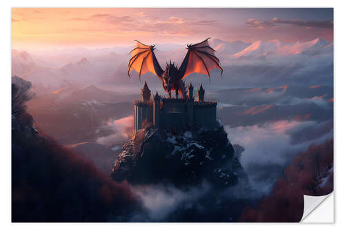 Wandsticker Fantastische Drachenburg