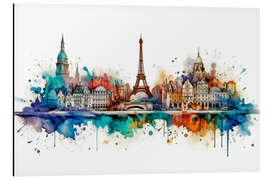 Magnettafel Skyline Paris