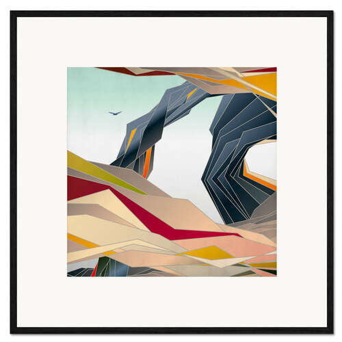 Ingelijste kunstdruk Terrestrial V
