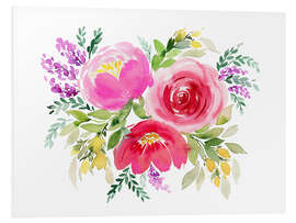 Quadro em PVC Romantic Rose Road