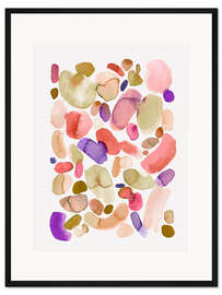 Gerahmter Kunstdruck Bohemian Pinselstriche