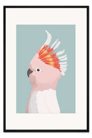 Gerahmter Kunstdruck Süßer Kakadu