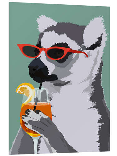 PVC-tavla Judgy Lemur with Aperol