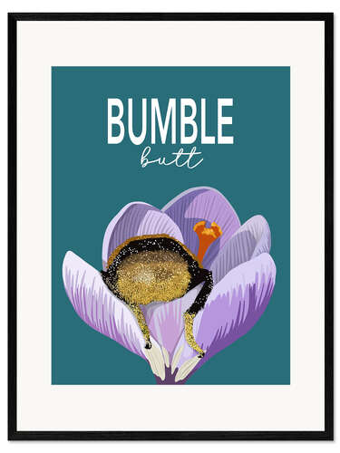 Impression artistique encadrée Bumble Butt