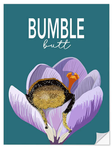 Muursticker Bumble Butt