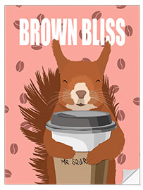 Självhäftande poster Brown Bliss (Coffee) - bykammille