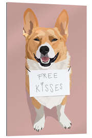 Gallery Print Free Kisses (Corgi)