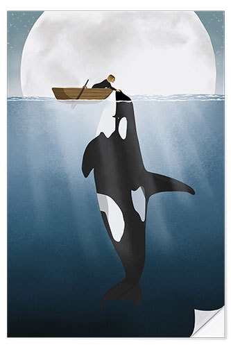 Wall sticker Orca Love