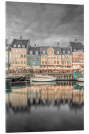 Acrylglas print Charming Evening Atmosphere at Nyhavn