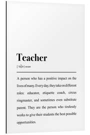 Aluminium print Definition Teacher