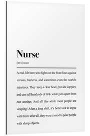 Magnettafel Definition Krankenschwester (englisch)