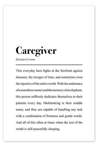 Poster Definition Caregiver