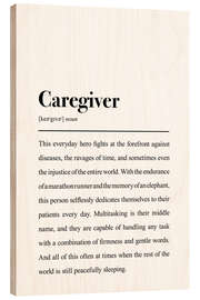 Trätavla Definition Caregiver