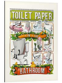 Magnettafel Toilettenpapier im Badezimmer