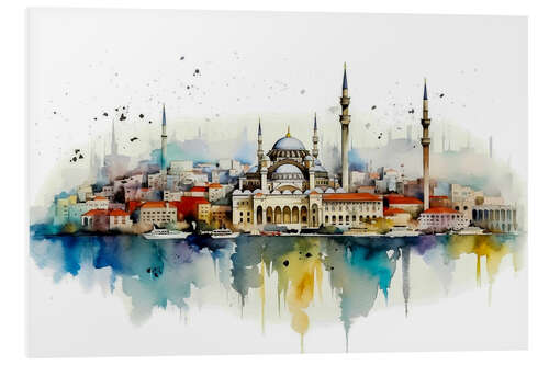 Cuadro de PVC Skyline Istanbul