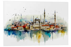 Foam board print Skyline Istanbul