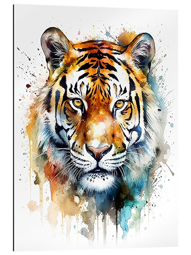 Gallery Print Bunter Aquarell-Tiger