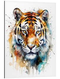 Magnettafel Bunter Aquarell-Tiger