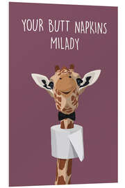 Stampa su PVC Your Butt Napkins, Milady (Giraffe)