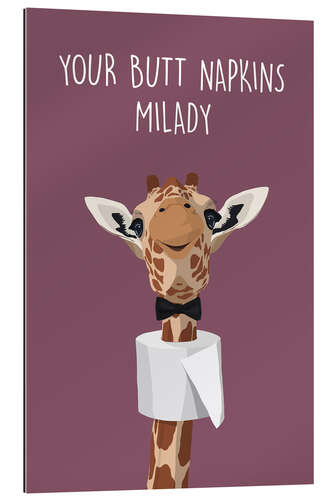 Galleritryck Your Butt Napkins, Milady (Giraffe)