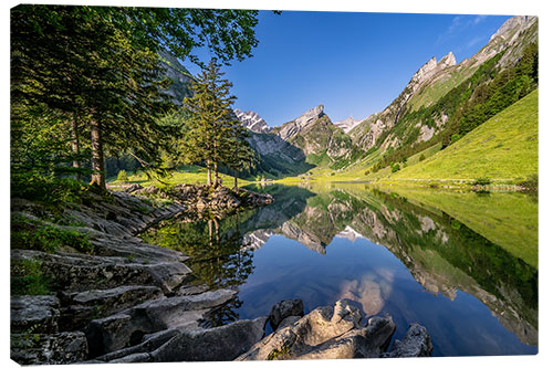 Leinwandbild Seealpsee im Appenzeller Land