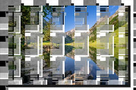 Gerahmter Kunstdruck Seealpsee im Appenzeller Land