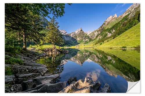 Selvklebende plakat Seealpsee in the Appenzell Region