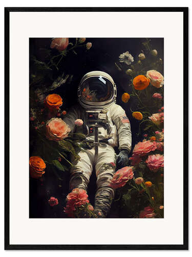 Gerahmter Kunstdruck Mein Weltraumgarten