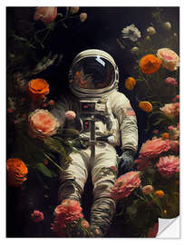 Selvklebende plakat My Space Garden