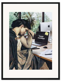 Gerahmter Kunstdruck Happy Mondays