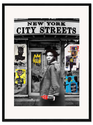 Gerahmter Kunstdruck Basquiat New York