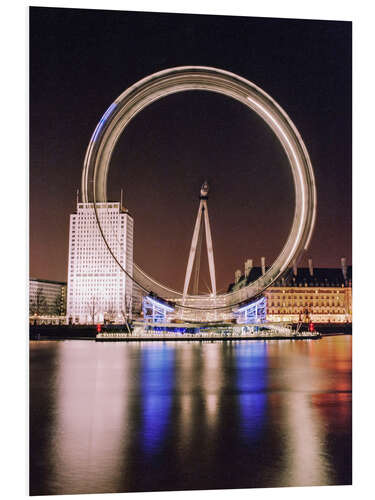 Foam board print London Eye at Night