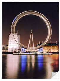 Självhäftande poster London Eye at Night