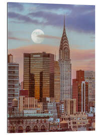 Gallery print Full Moon Over the Chrysler Building