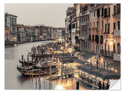 Selvklebende plakat Grand Canal in Venice