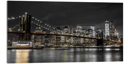 Gallery Print Brooklyn Bridge bei Nacht