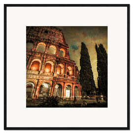 Kehystetty taidepainatus Famous Colosseum in Rome, Italy